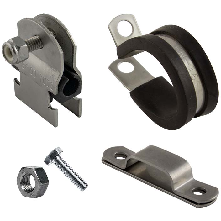 Gang Clamps & Single Tubing Cushion Clamps Stainless Steel